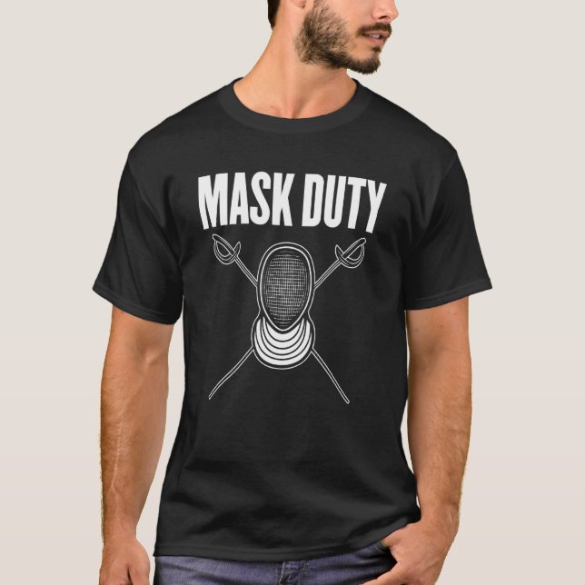 Mask Duty And Masks Are Required Attention During  T-Shirt (Front)