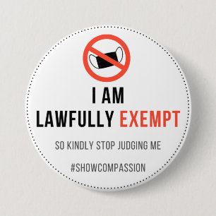 Mask exemption badge