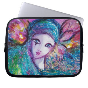 MASK IN BLUE / Venetian Masquerade Ball,teal Laptop Sleeve