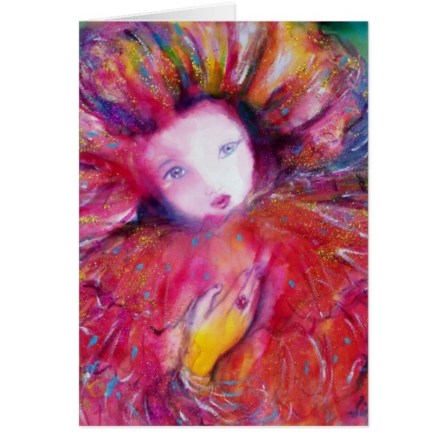 MASK IN RED Venetian Carnival Faces (Front)