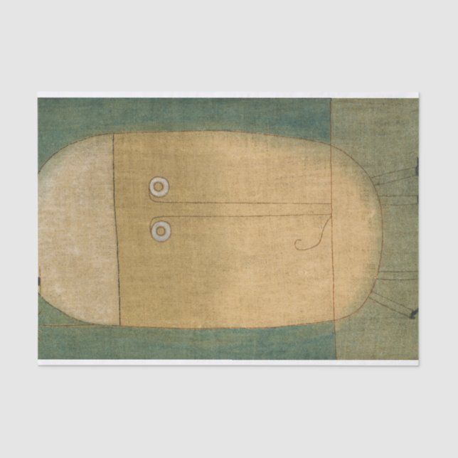 Mask of Fear by Paul Klee Tissue Paper (Front)