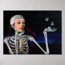 "Mask of Life" by Christiane Cegavske Poster