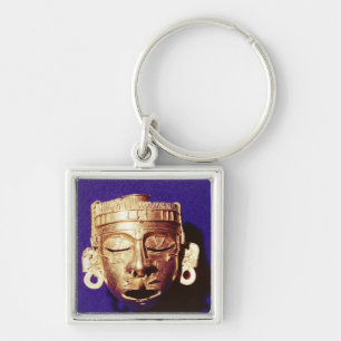 Mask of the god Xipe Totec Key Ring