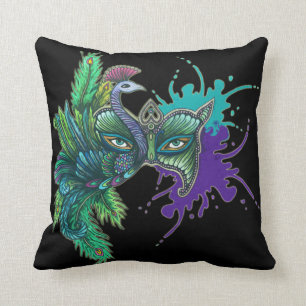Mask - Peacock Cushion