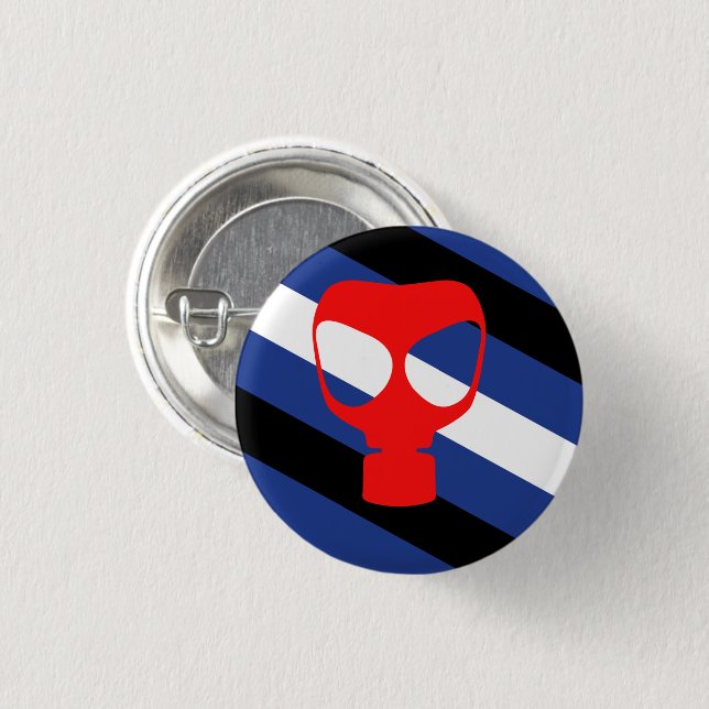 Mask Pride Flag 3 Cm Round Badge (Front & Back)