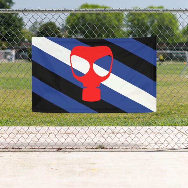 Mask Pride Flag Banner (Insitu)