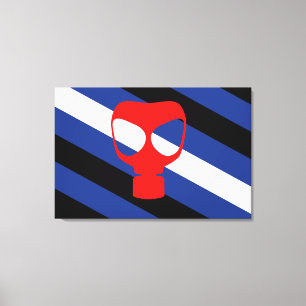 Mask Pride Flag Canvas Print