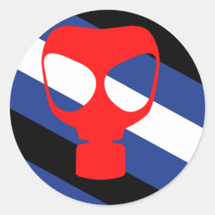 Mask Pride Flag Classic Round Sticker