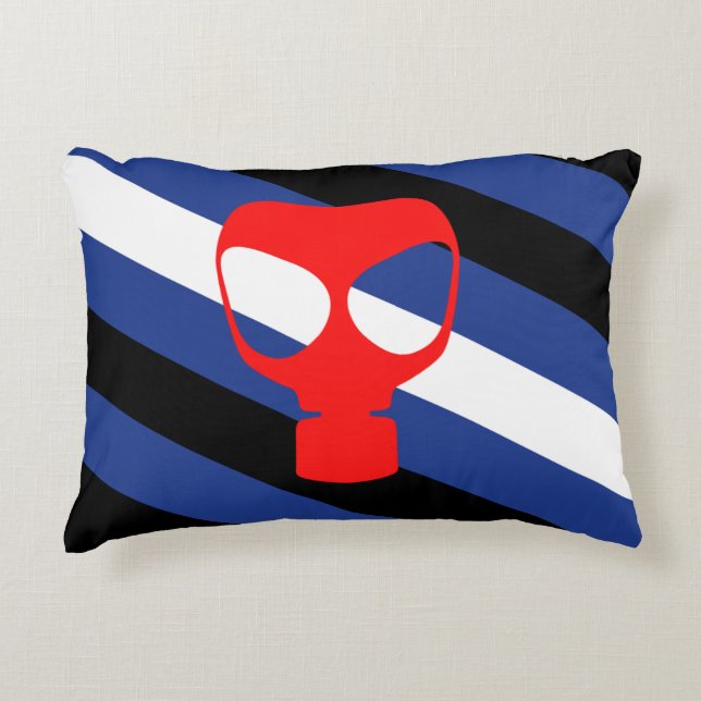 Mask Pride Flag Decorative Cushion (Front)
