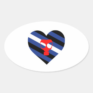 Mask Pride Oval Sticker