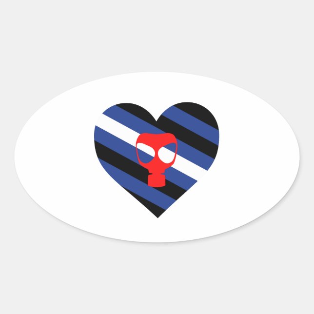 Mask Pride Oval Sticker (Front)