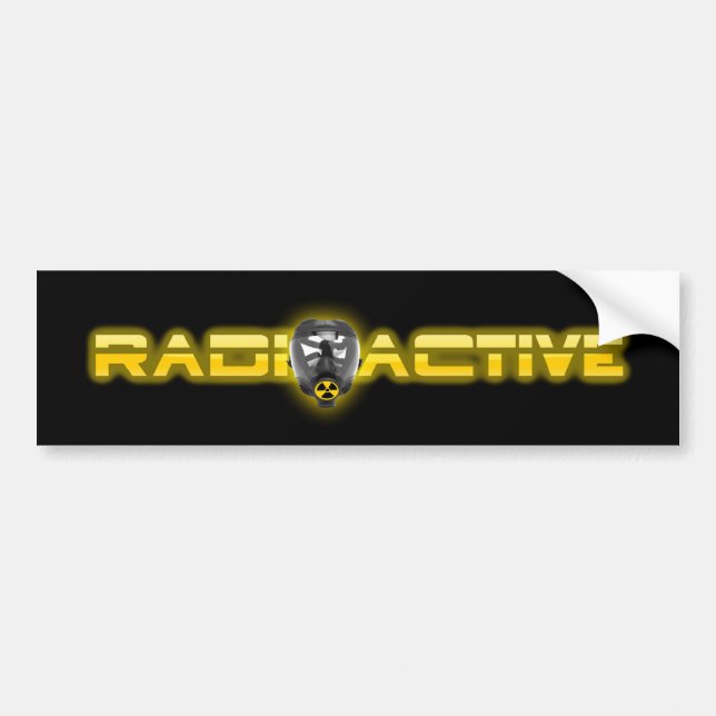 Mask Radioactive V2 Bumper Sticker (Front)