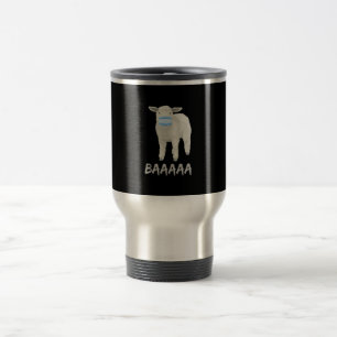 Mask sheep Funny sheep with face mask design Travel Mug