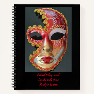 Mask Spiral Notebook