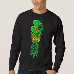 Mask Swinger Upside Down Pineapple St Patrick's Da Sweatshirt