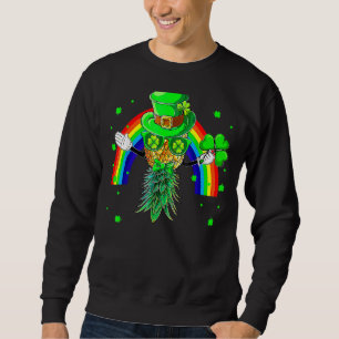 Mask Swinger Upside Down Pineapple St Patrick's Da Sweatshirt