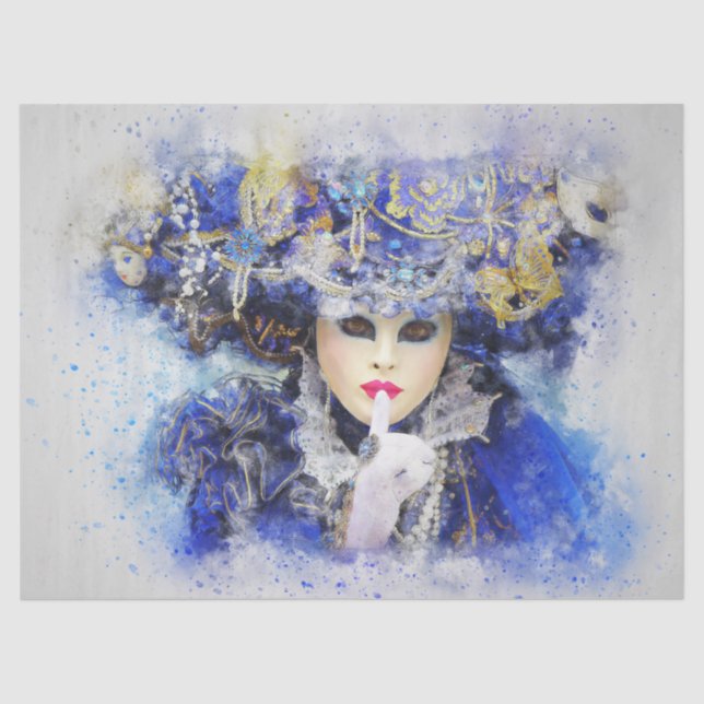 Mask Venice Art Decoupage Tissue Paper (Front)