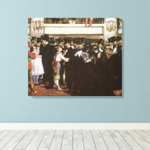 Masked Ball at the Opera by Edouard Manet Canvas Print