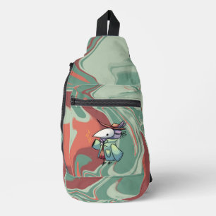 Masked bird sling bag