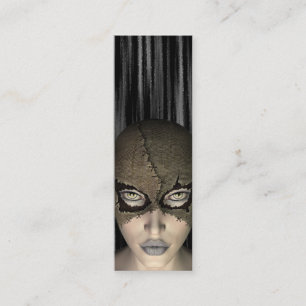 "Masked" fantasy digital art bookmarks Mini Business Card