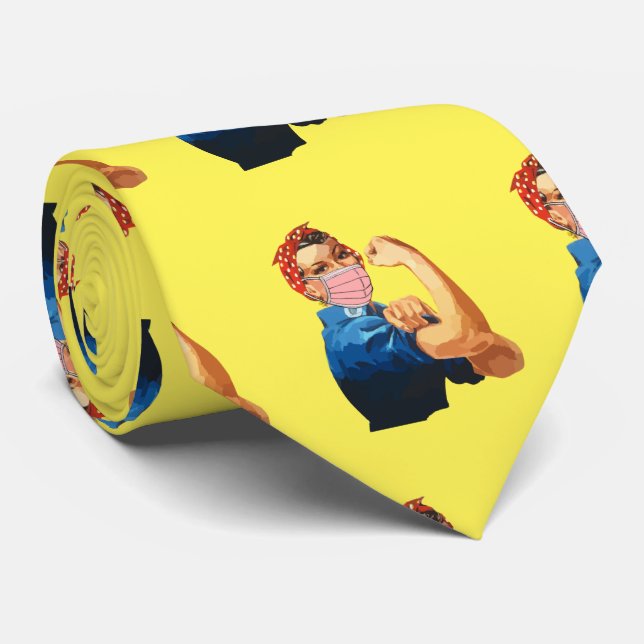  Masked Female Empowerment Thunder_Cove  Tie (Rolled)