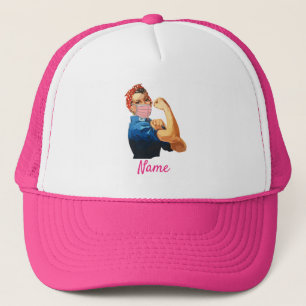Masked Female Empowerment Thunder_Cove  Trucker Hat