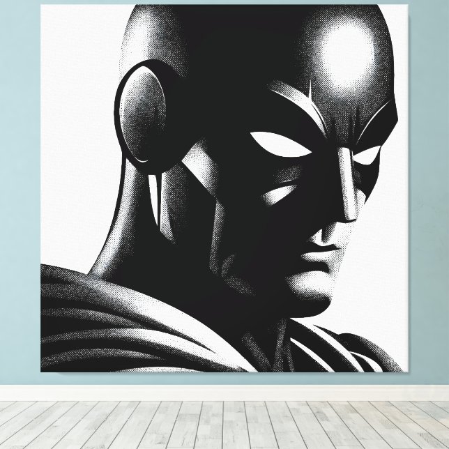 Masked Justice Canvas Print (Insitu(Wood Floor))