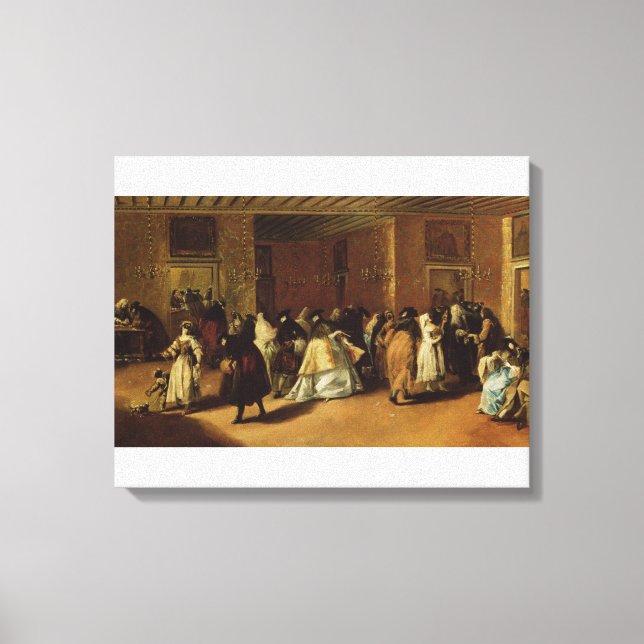 Masked Meeting Canvas Print (Front)