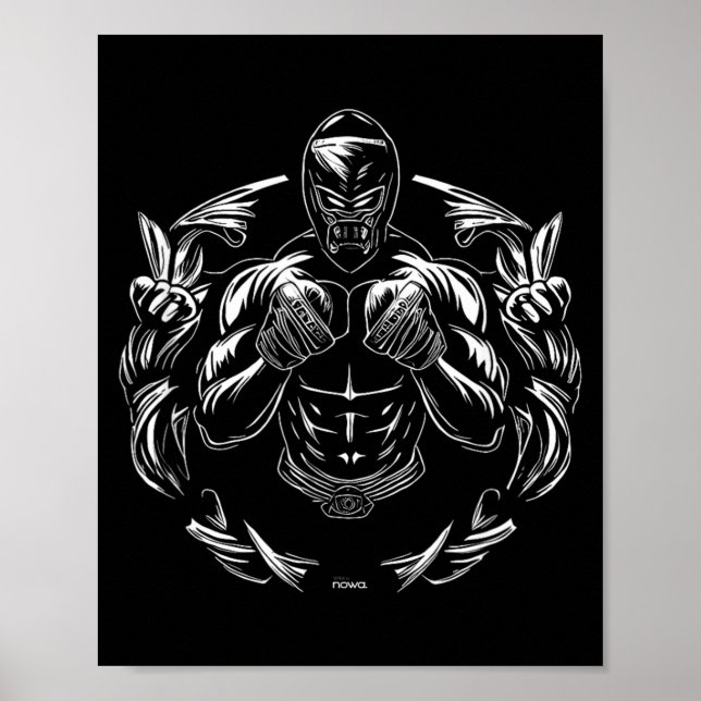 MASKED MMA FIGHTER WITH WINNER WREATH POSTER (Front)