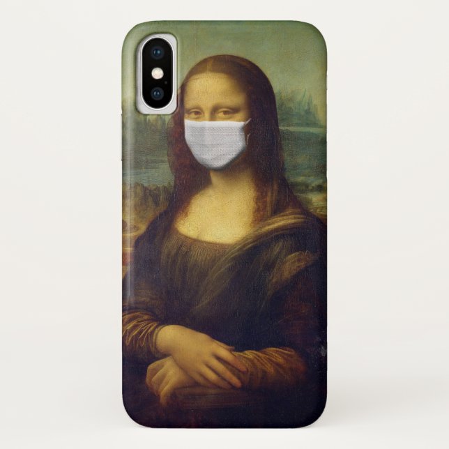 Masked Mona Lisa Case-Mate iPhone Case (Back)