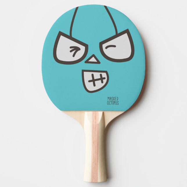 Masked Octopus - Hello Ping Pong Paddle (Front)