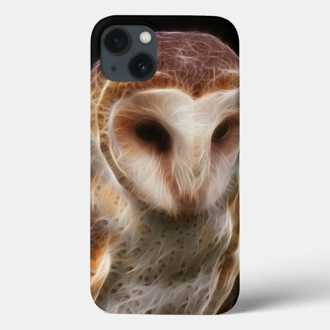 Masked Owl Fractal Case-Mate iPhone Case (Back)