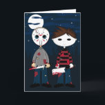 Masked Serial Killers Greeting Card<br><div class="desc">Scary Masked Serial Killers Greeting Card</div>