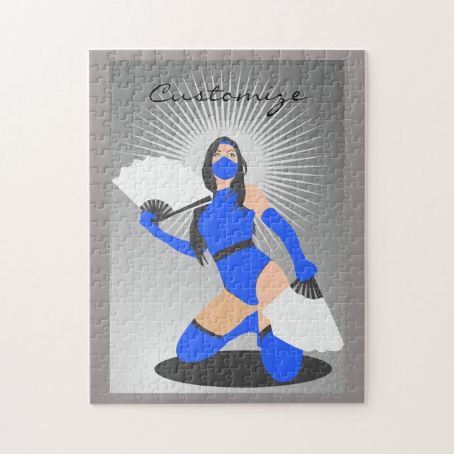Masked Warrior Princess Thunder_Cove Jigsaw Puzzle (Vertical)