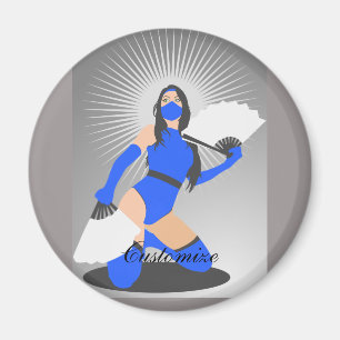 Masked Warrior Princess Thunder_Cove Magnet