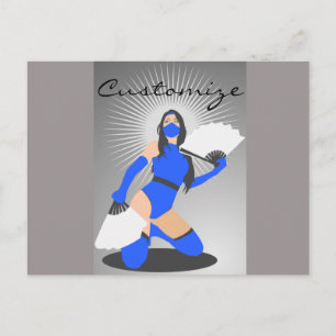 Masked Warrior Princess Thunder_Cove Postcard