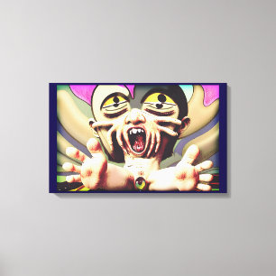 Masking a Metamorphic Meltdown Canvas Print