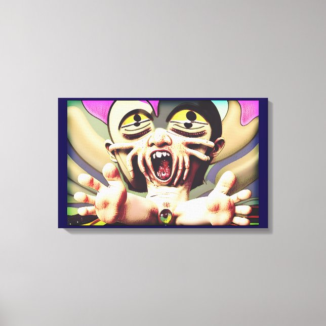 Masking a Metamorphic Meltdown Canvas Print (Front)