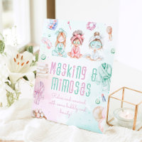 Masking and Mimosas kids Spa party Facial station