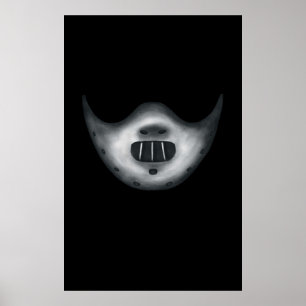 Masking evil Hannibal Lecters mask Poster