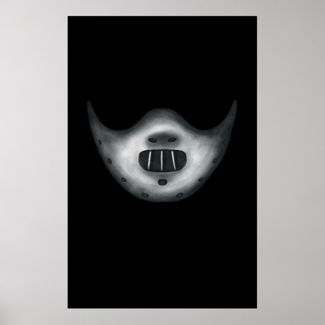 Masking evil Hannibal Lecters mask Poster (Front)