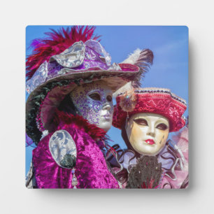 Masks at Annecy festival, France Plaque