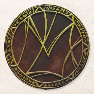 Masks of Under Logo Round Paper Coaster