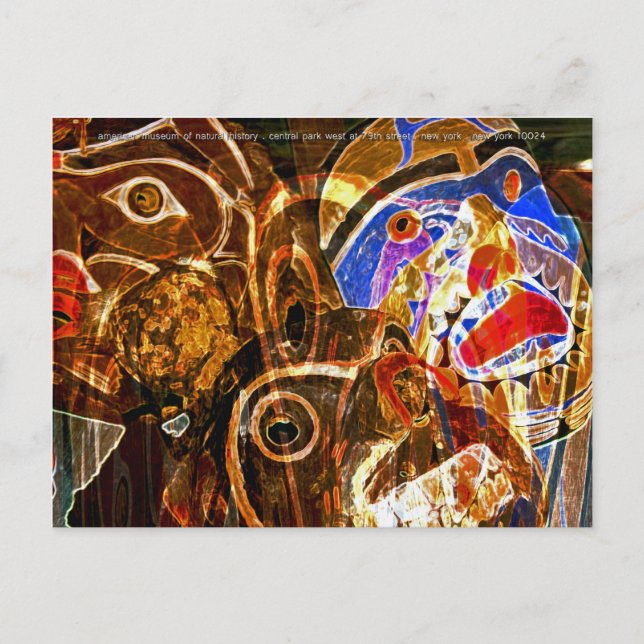 masks postcard (Front)