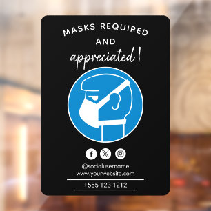 Masks Required and Appreciated Modern Face mask