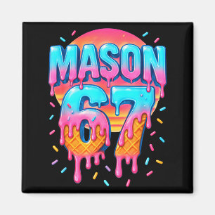 Mason 67 Costume Ice Cream Baseball Drip 6 7 Meme Magnet
