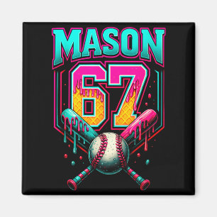 Mason 67 Funny Ice Cream Drip Baseball Ice Cream D Magnet