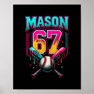 Mason 67 Funny Ice Cream Drip Bysebyll Ice Cream D Poster