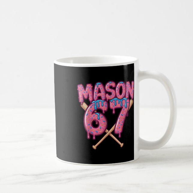 Mason 67 Funny Ice Cream Drip Bysebyll Meme  Coffee Mug (Right)