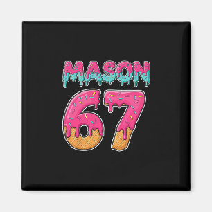 Mason 67 Funny Ice Cream Six Seven Meme Men Women Magnet